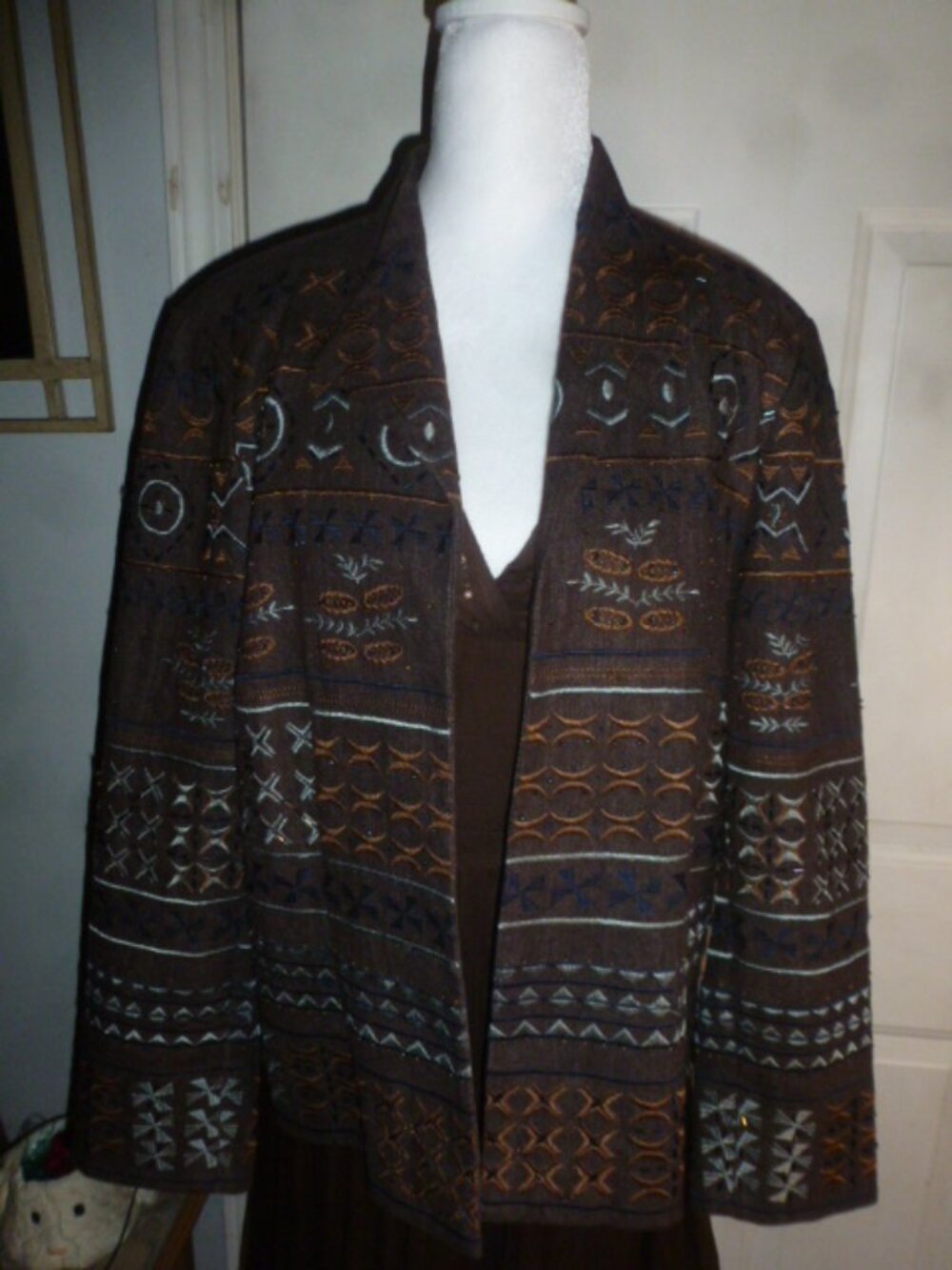 Coldwater Creek Vintage Beaded Embellished Jacket – Size 16